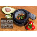 Large Solid Granite Mortar and Pestle